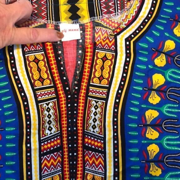 Big Mama Dakishi shirt bright blue one size NWOT - Picture 3 of 8